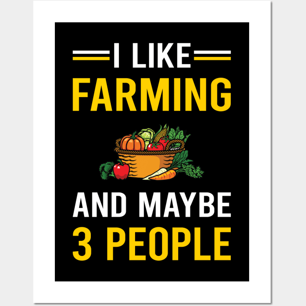 3 People Farming Farm Farmer Wall Art by Good Day